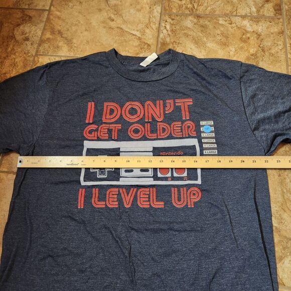 Men’s XL Tall Gamer Tee – “I Don’t Get Older, I Level Up” Funny Graphic Shirt - Picture 3 of 8